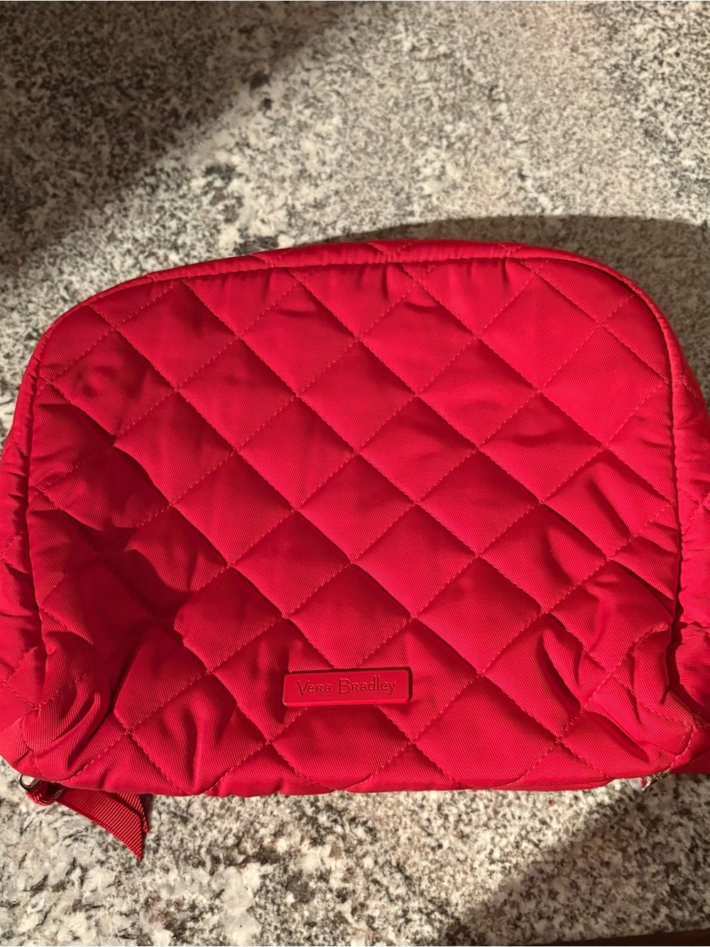 Vera Bradley lay flat cosmetic bag